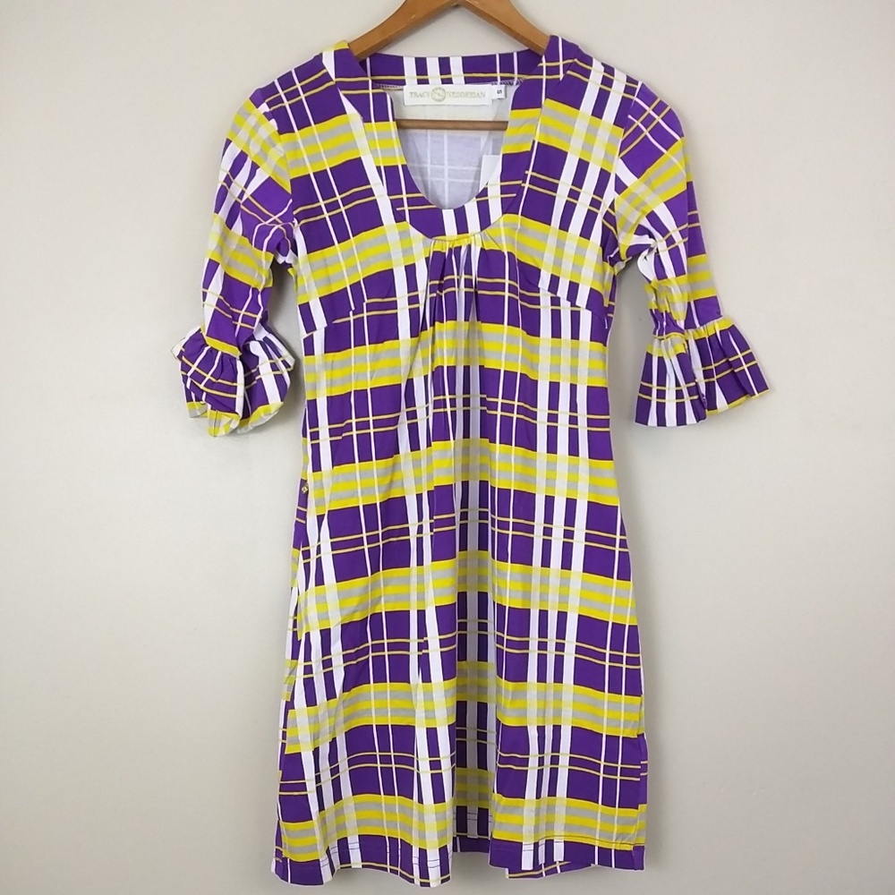 NWT Tracy Negoshian Bell Sleeve sheath dress small - Picture 4 of 7